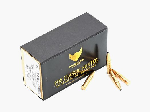Projectiles de fusil, FOX .264 Classic Hunter, 139gr, 50 pcs, 6.5x57R