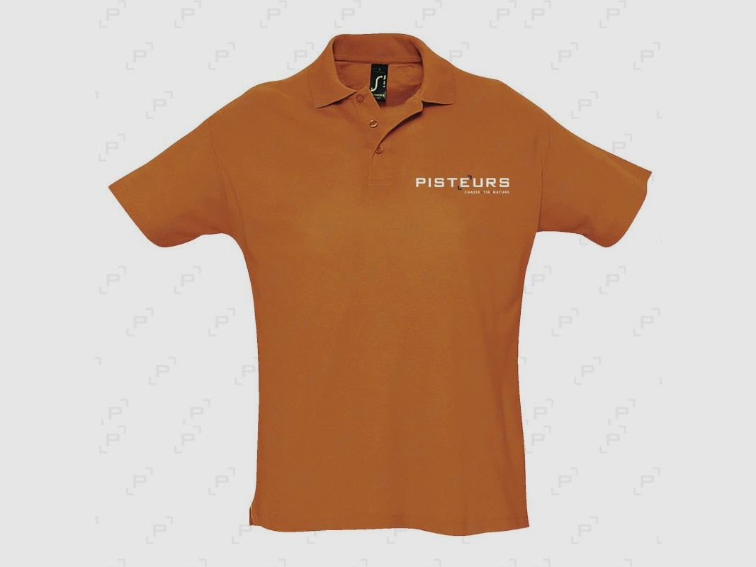 Polo Herren PISTEURS SUMMER orange, Bild 1 von 2