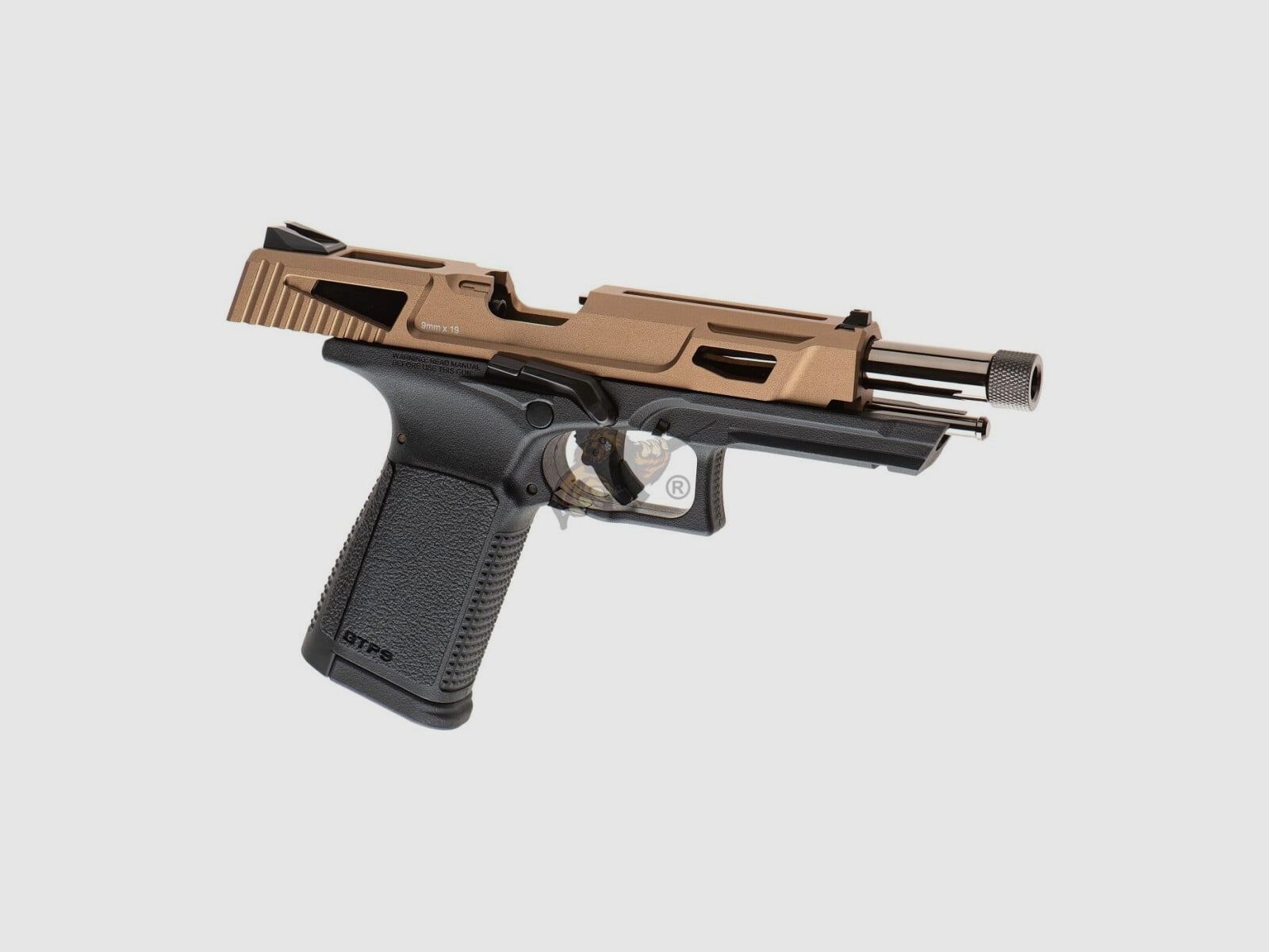 GTP9 MS CNC Scivolo in Metallo Gas Blow Back Nero/Deserto Airsoft Libero da 18 - GBB - F | G&G, immagine 3 di 7