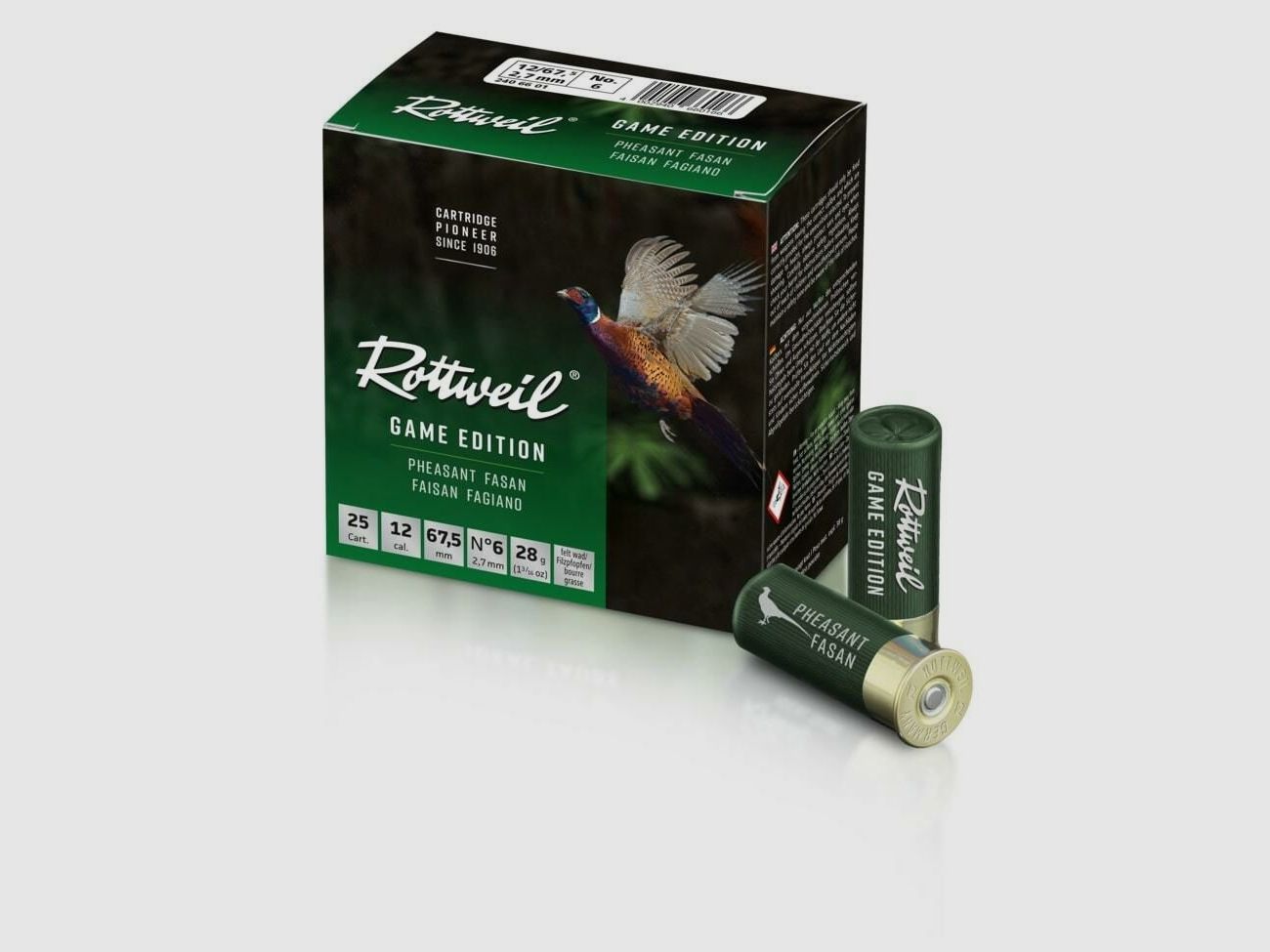 Rottweil 28g Game Pheasant 2.7mm 25PCS 20/70