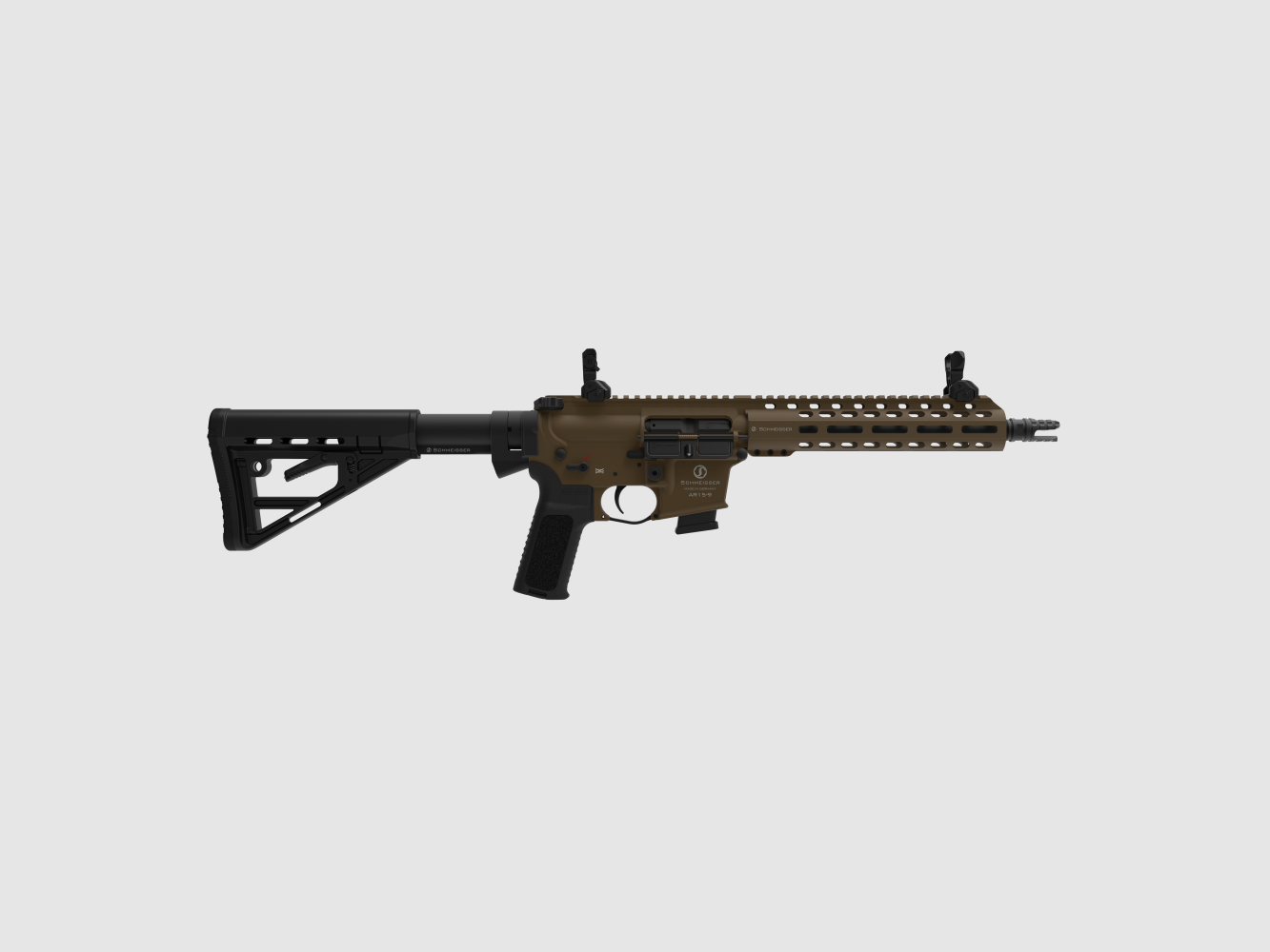 Halbautomat Schmeisser AR15-9 S4F Bronze 10.5" 9mm Para