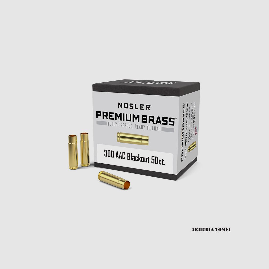 NOSLER – CUSTOM CASES 300 AAC BLACKOUT -45123 (50 PCS)