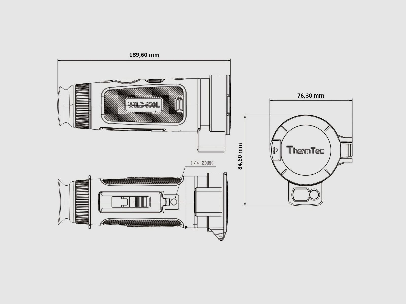 ThermTec Wild 650L LRF WärmebildkameraThermTec Wild 650 L LRF Wärmebildkamera