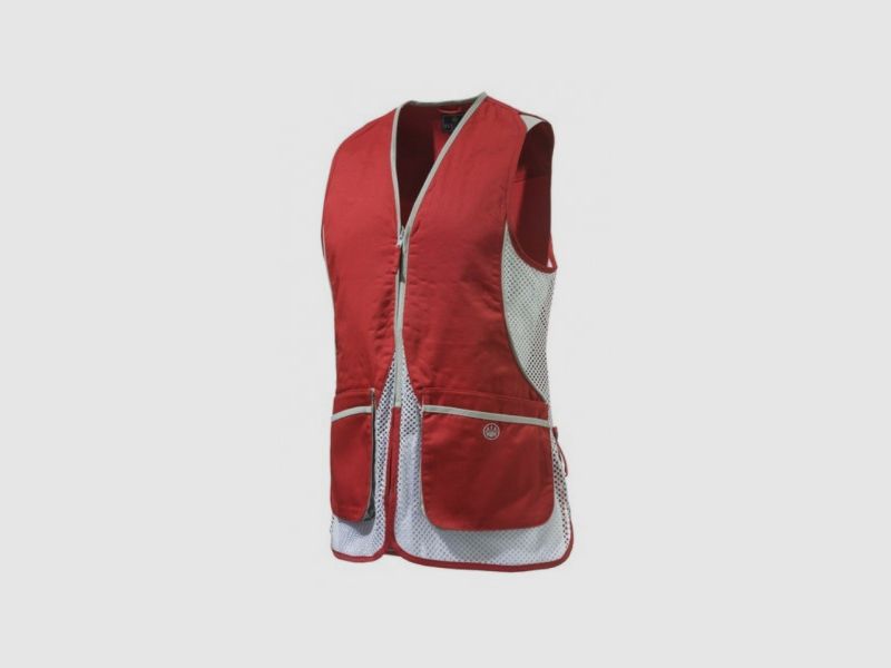 Beretta Dames Schietvest Ambidextrous Silver Pigeon Rood art. GT111 02113 0335 BERETTA, afbeelding 1 van 3