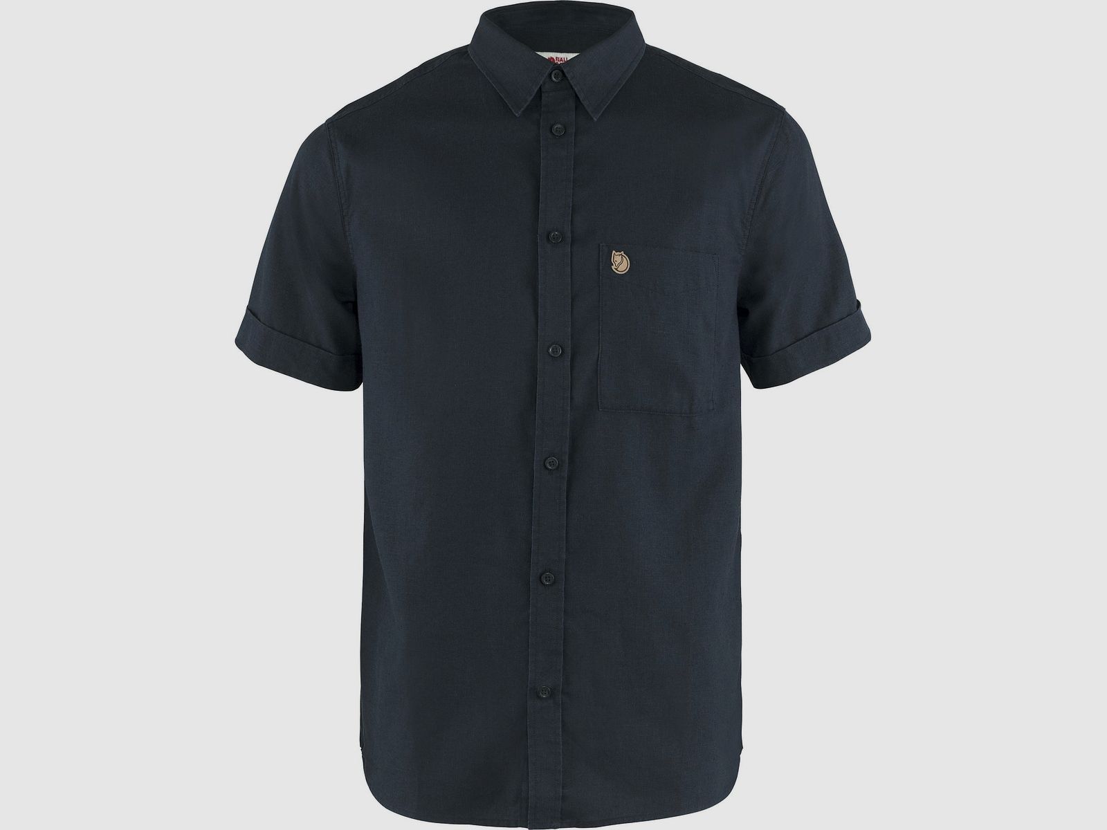 Fjällräven – Ôvik Travel Shirt SS M – 620 Dark Navy