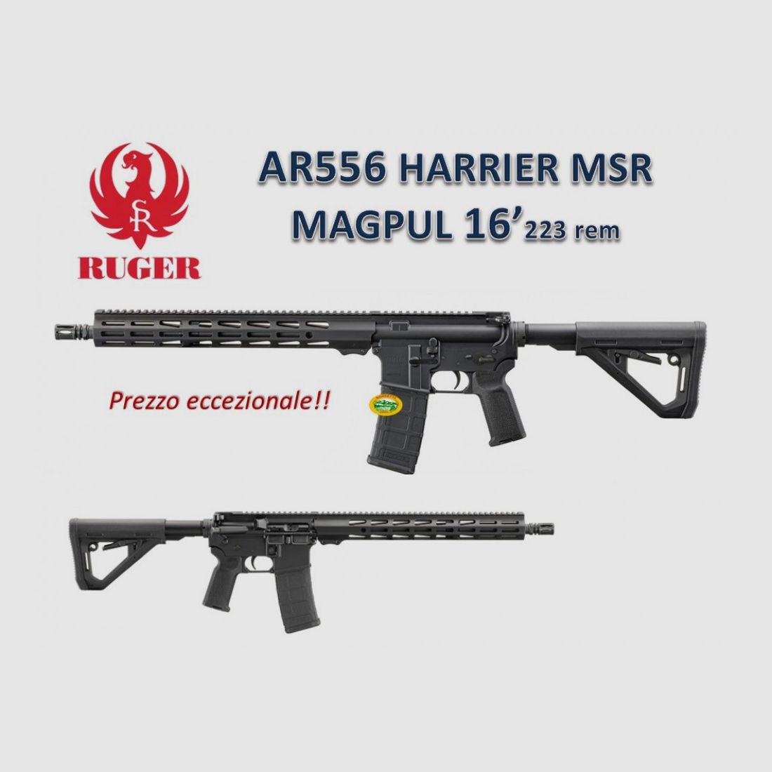 RUGER AR556 HARRIER MSR MAGPUL Lauf 16´´1 - Kal.223 rem - neu im Angebot