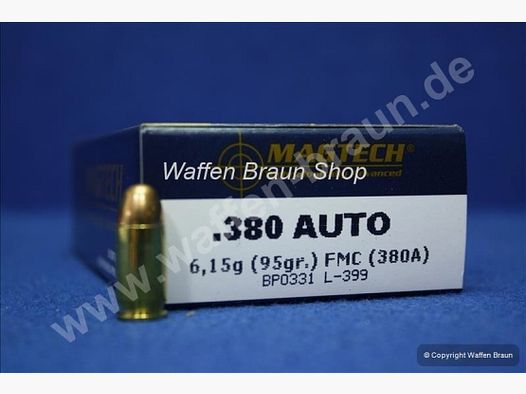 Magtech.380AUTO FMJ 95GRS A50 #380A