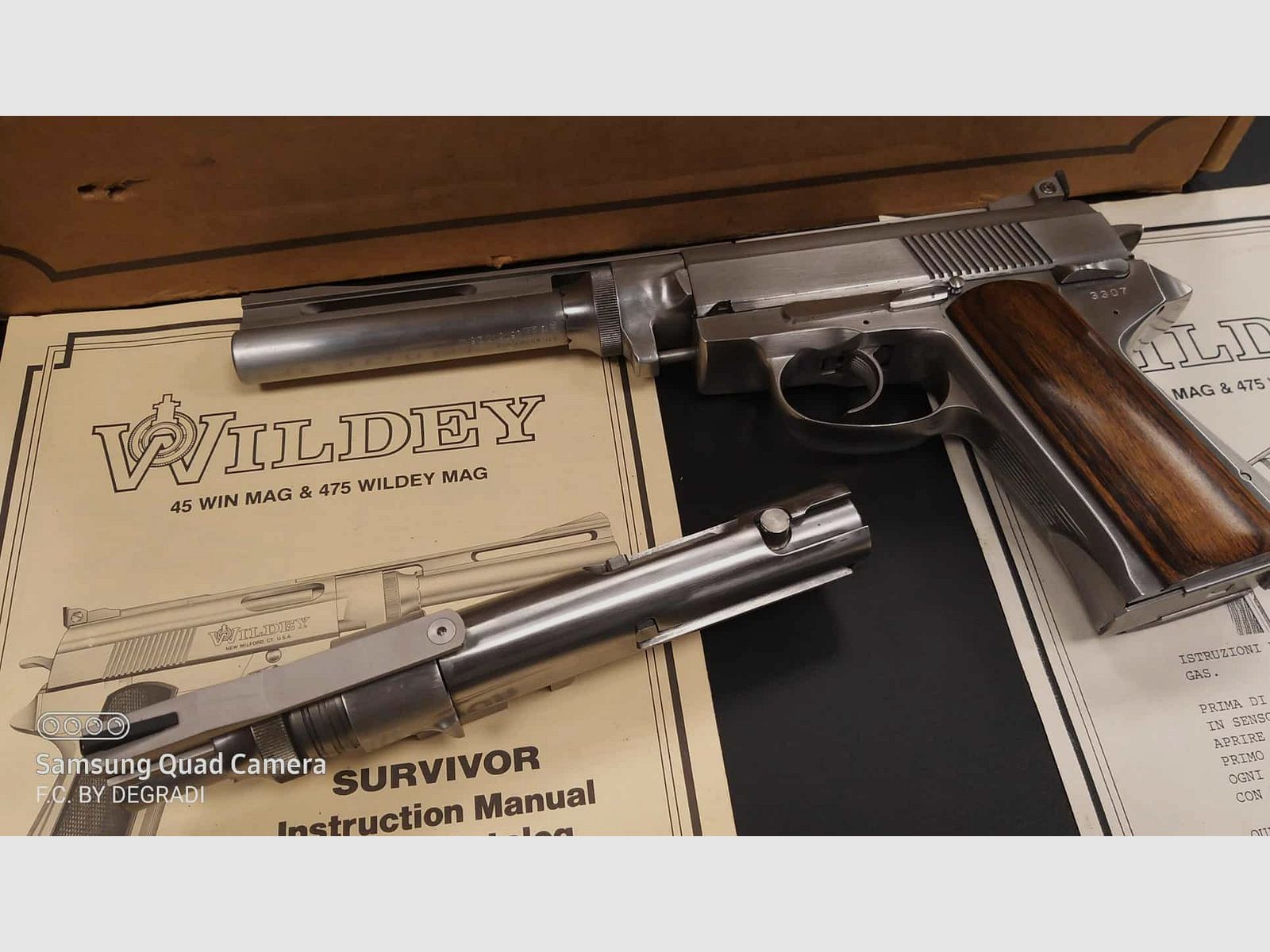 Wildey Survivor cal .475 Wildey Magnum y .45 Winchester Magnum, imagen 2 de 7