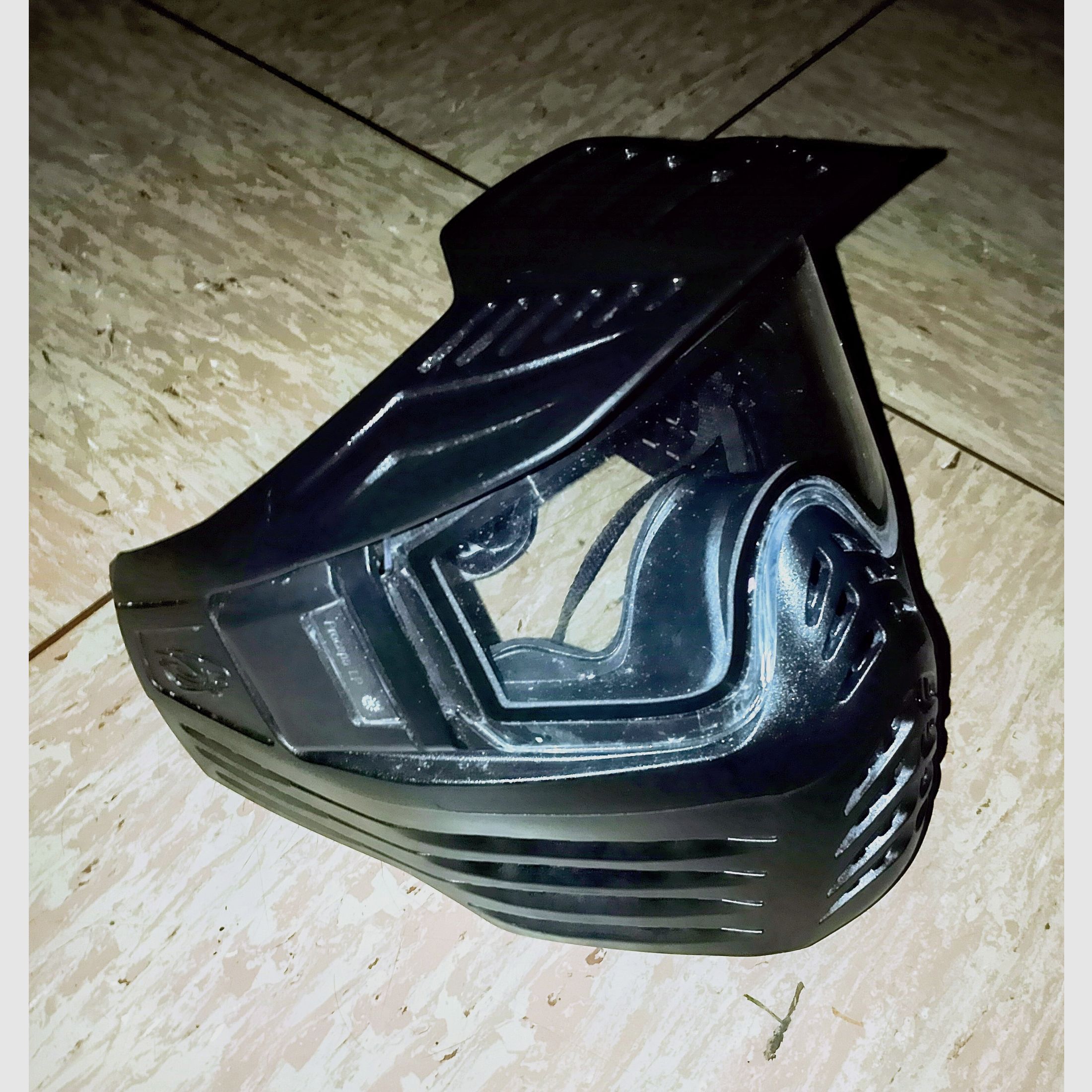 Maschera da paintball Vforce V Force nera con vetro di ricambio extra