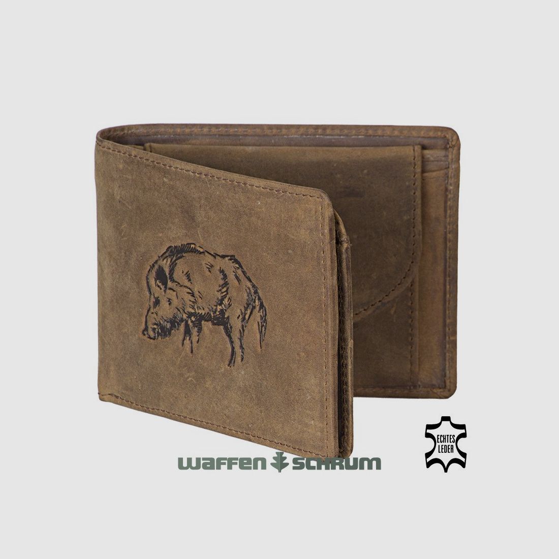 AKAH Geldbörse Keiler Querformat