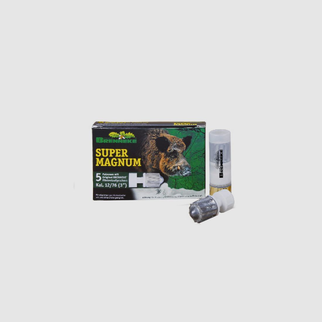 Brenneke Super Magnum .12/76 39g 5 Patronen
