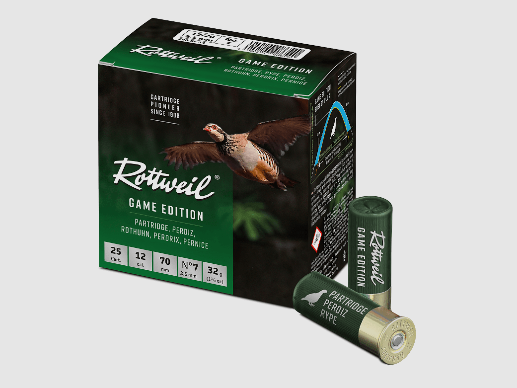 Rottweil Game Edition Rebhuhn 12/70 2,5 mm - 25 Stk.