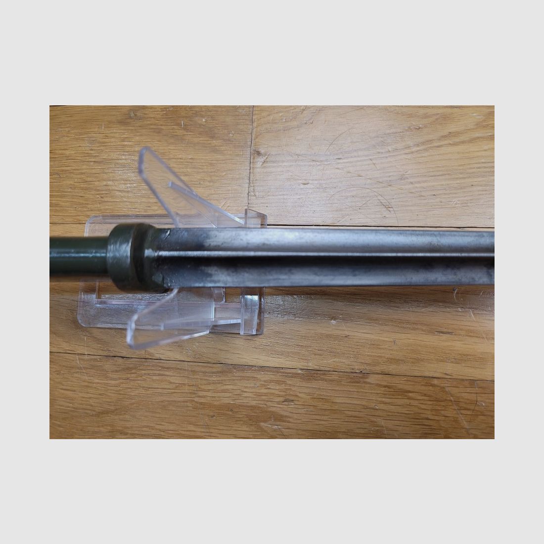 Seltene ERSOC Bajonett Ersatz ES07 deutsch – Griff aus Eisen auf Basis Bajonett mit Hülse belgisches Modell 1867 JPL – Ohne Scheide – TBE, Bild 11 von 19