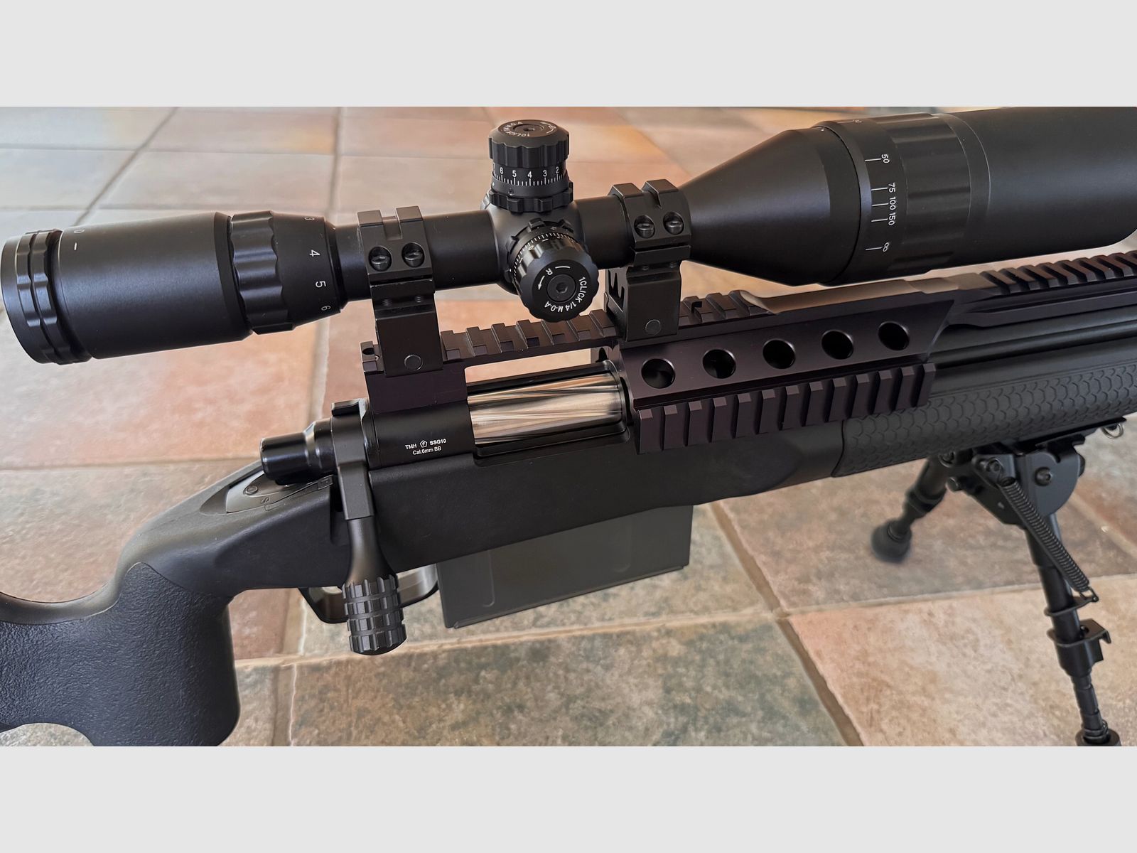 Novritsch SSG10 A2 met tuning en veel accessoires