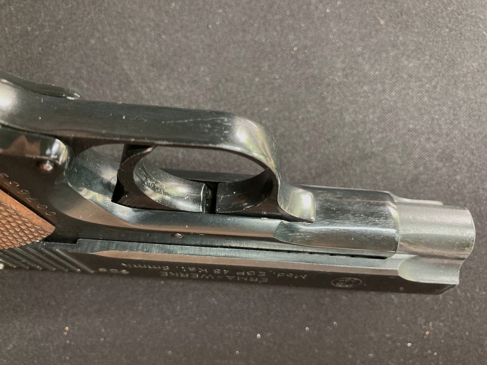 EGP 45, "Torro 45", PTB-Nr. 297, ERMA-Werke, Reizstoff-/Signalpistole,  8mm Knall