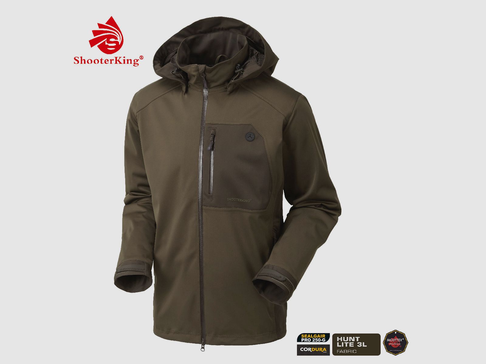 SHOOTERKING Huntflex Jacke braun/oliv