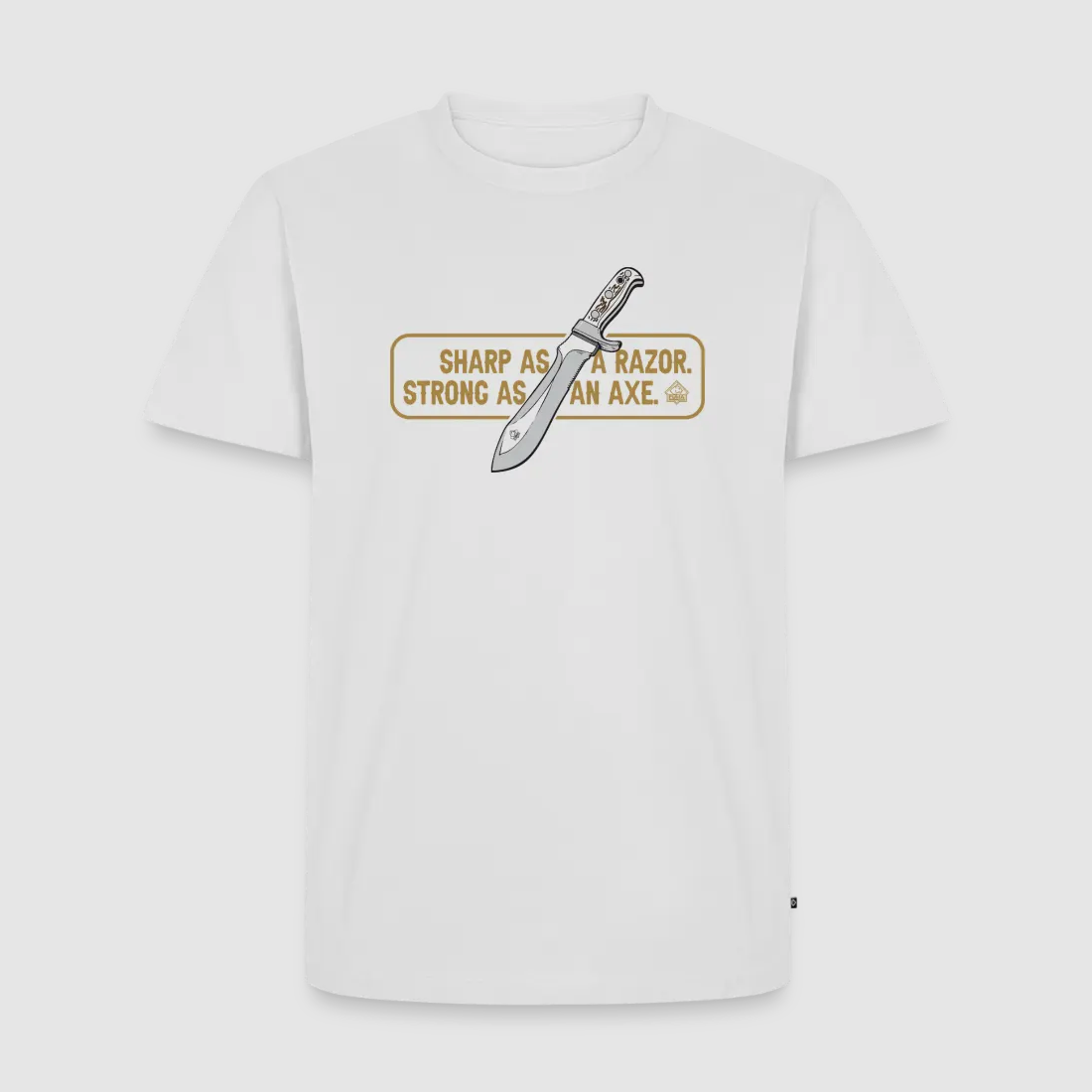 PUMA Men´s Premium T-Shirt "White Hunter Sharp & Strong"