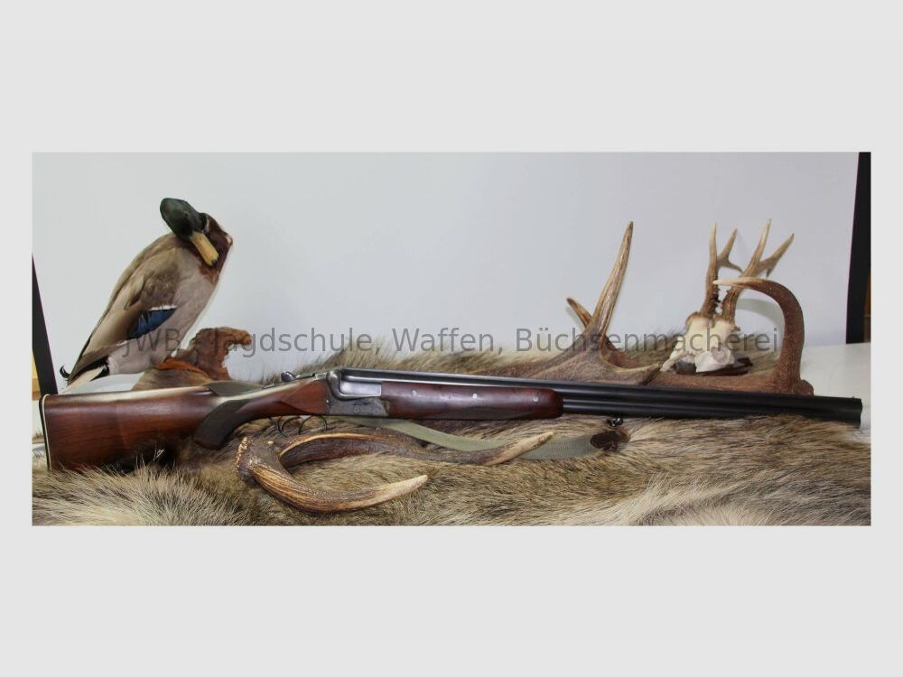 Merkel double-barreled shotgun 12/70