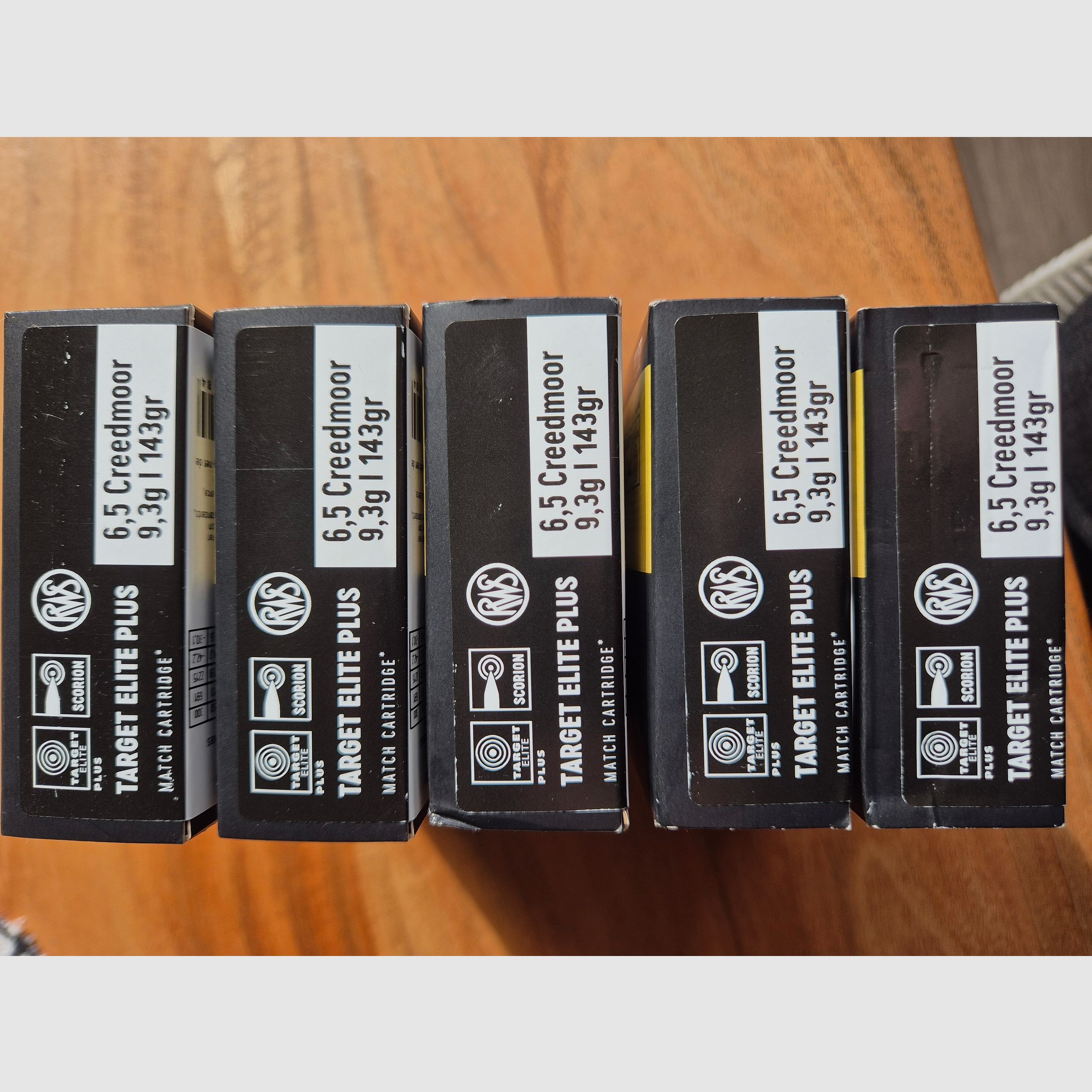 100 coups RWS Target Elite Plus 6,5mm Creedmoor 143grs