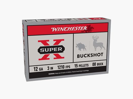 Winchester Super X Buckshot Kal 12/76 - 5 st.