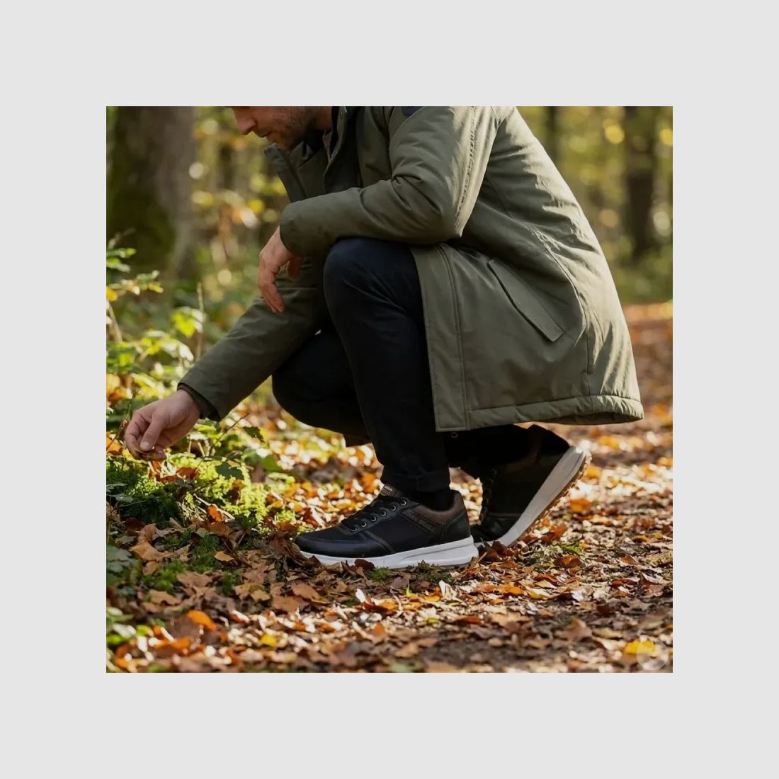 Herren Sneaker Schwarz und Braun aus Synthetik - Niedrigschaft, Bild 4 von 10