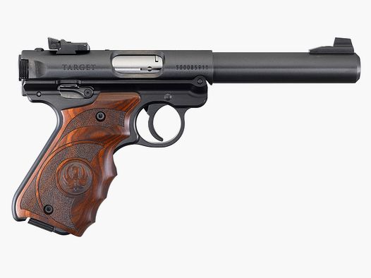 RUGER PISTOLE MARK IV TARGET .22 LR 5,5"/13,98CM BRÜNIERT