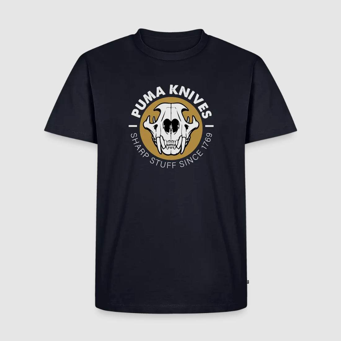 PUMA Men’s Premium T-Shirt "Skull Frontal Sharp Stuff" White