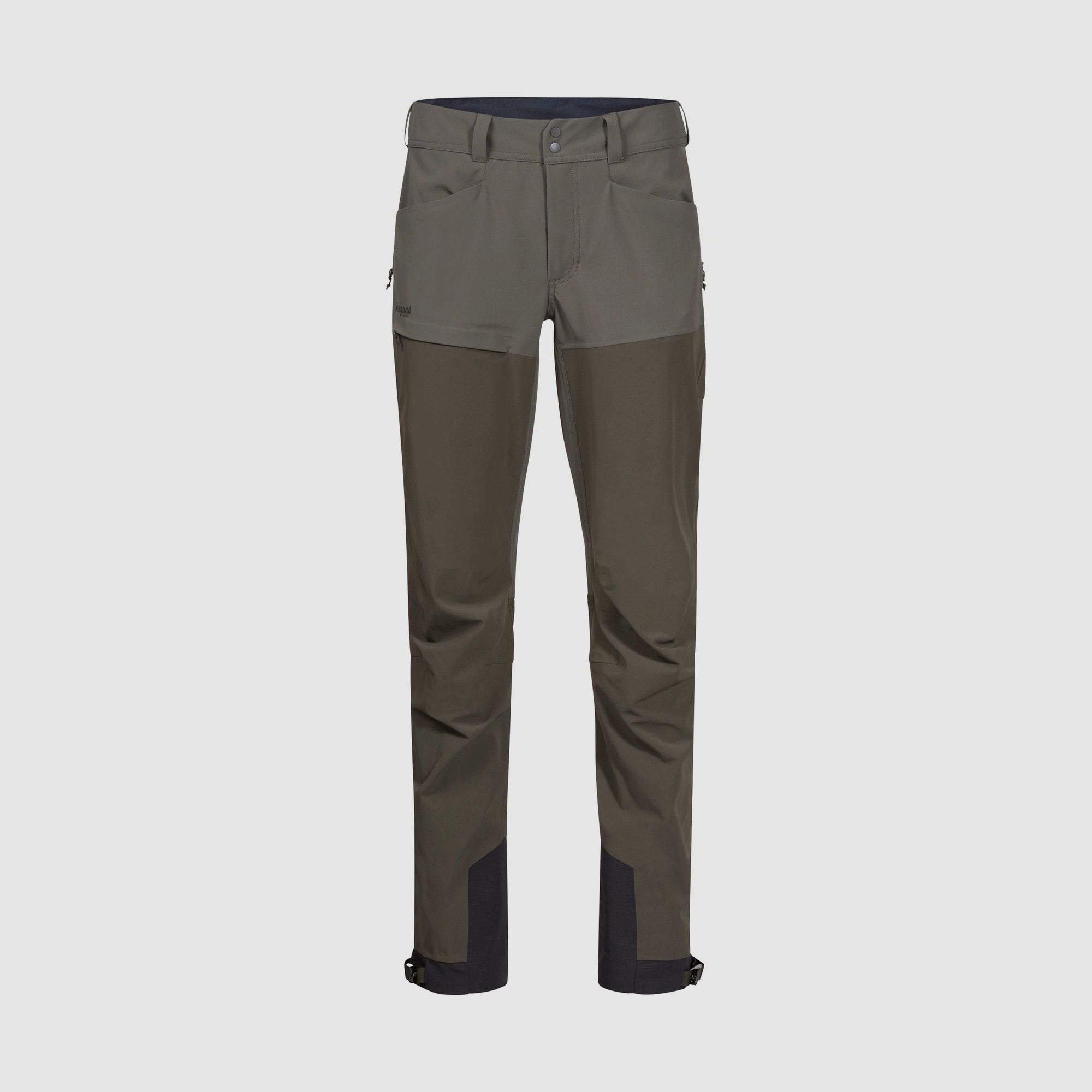 Bergans Bekkely Hybrid W Broek Donkergroen Modder/Groen Modder M