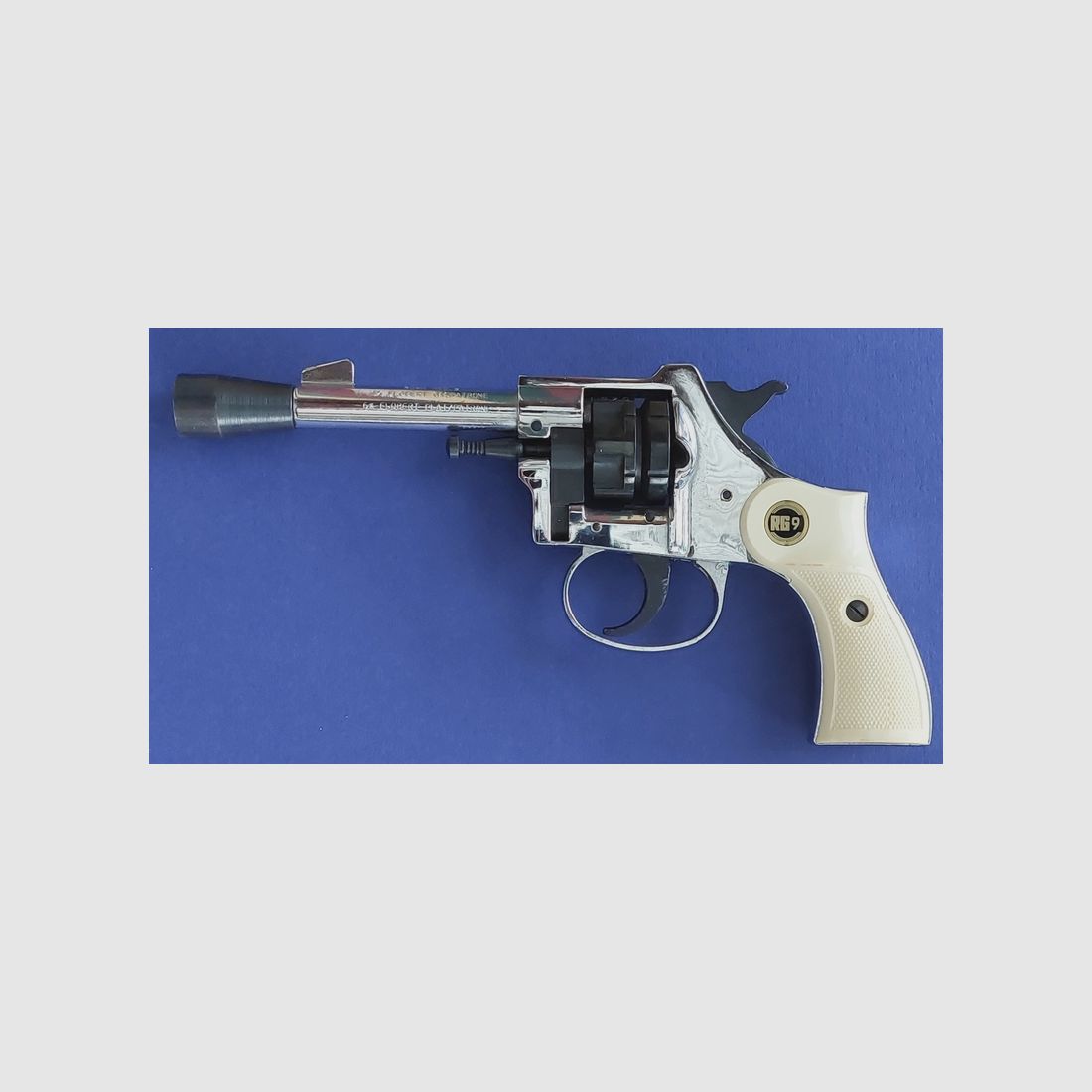 Röhm Revolver RG 9 verchromt 6 mm - PTB 46-69 - sehr selten