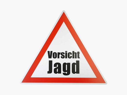 Gevarendriehoek "Vorsicht Jagd"