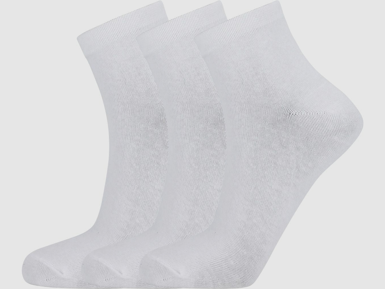 Endurance Mallorca Quarter Running Socks White - 3-pack 43/46