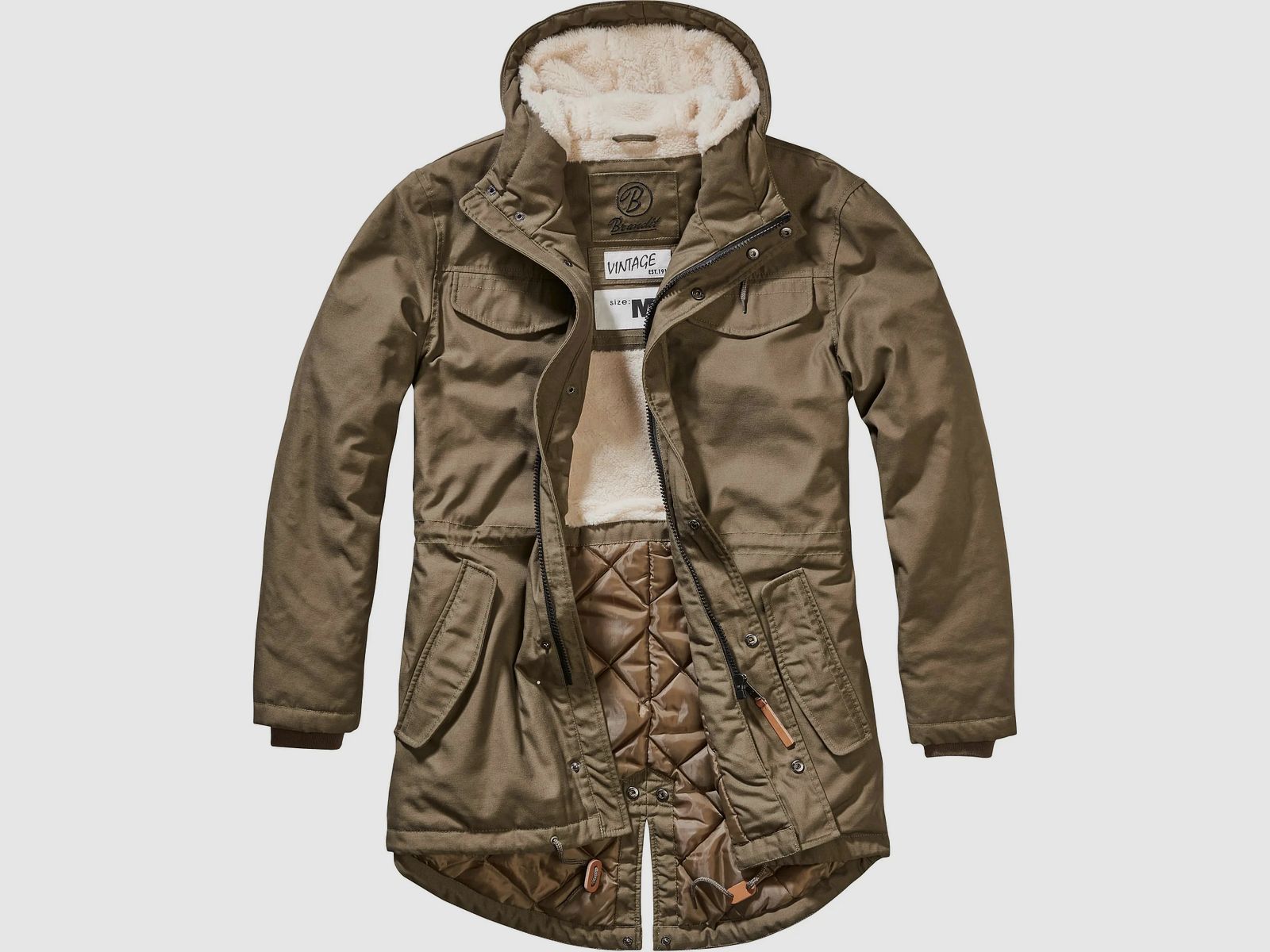 Brandit Brandit Parka Marsh Lake schwarz