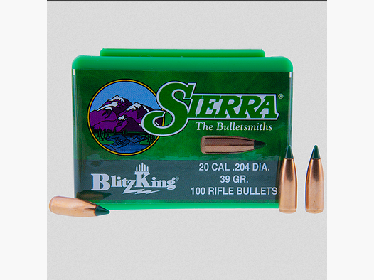 Sierra Geschosse .204 Blitzking 39gr – 100er #1039