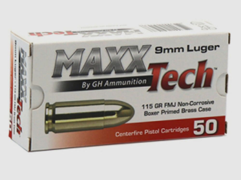 MaxxTech 115grs FMJ 50STK