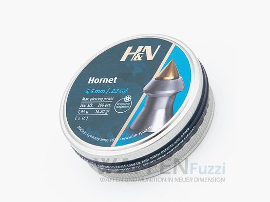 H&N Hornet 200 stuks. Diabolos kaliber 5,5mm