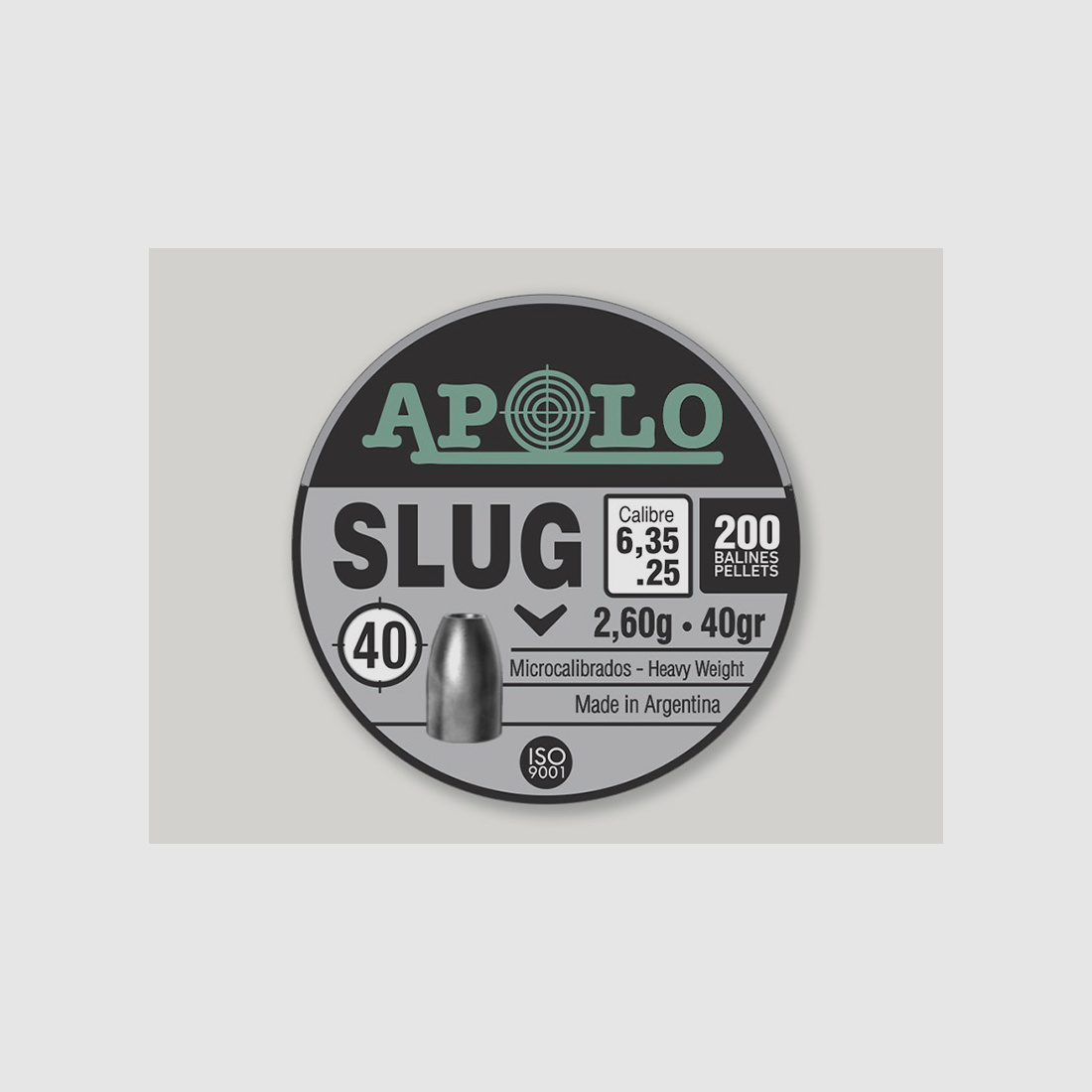 Hohlspitz Diabolos Apolo Slug Kaliber 6,35 mm 2,6 g glatt 200 StĂĽck