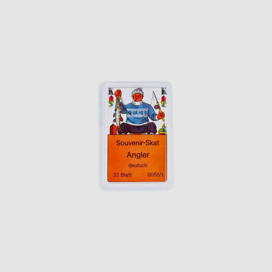 Card game Souvenirskat Skat with angler motifs - German