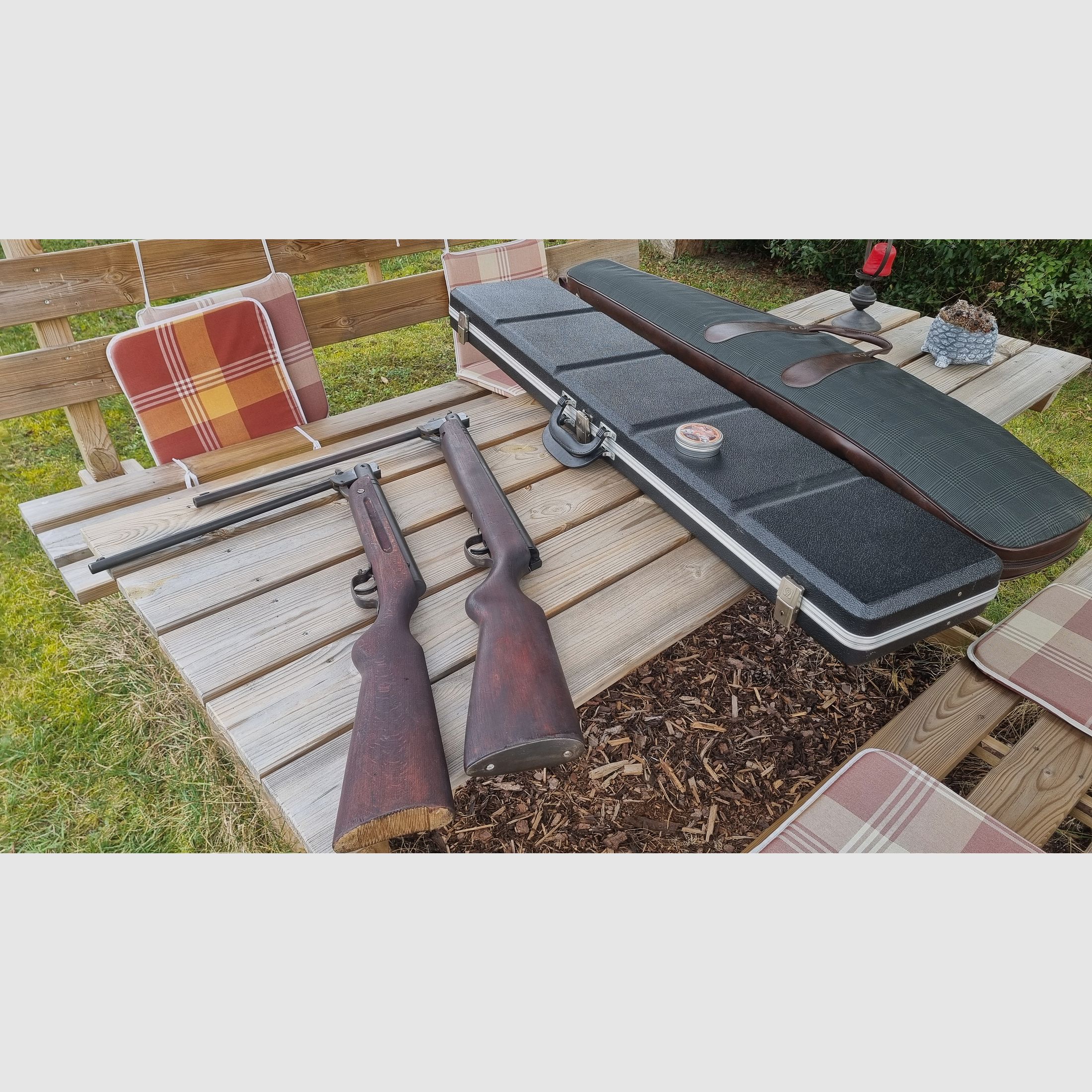 Haenel Suhl - Luftgewehr Doppelpack Kal. 45 mm - inklusive Zubehör