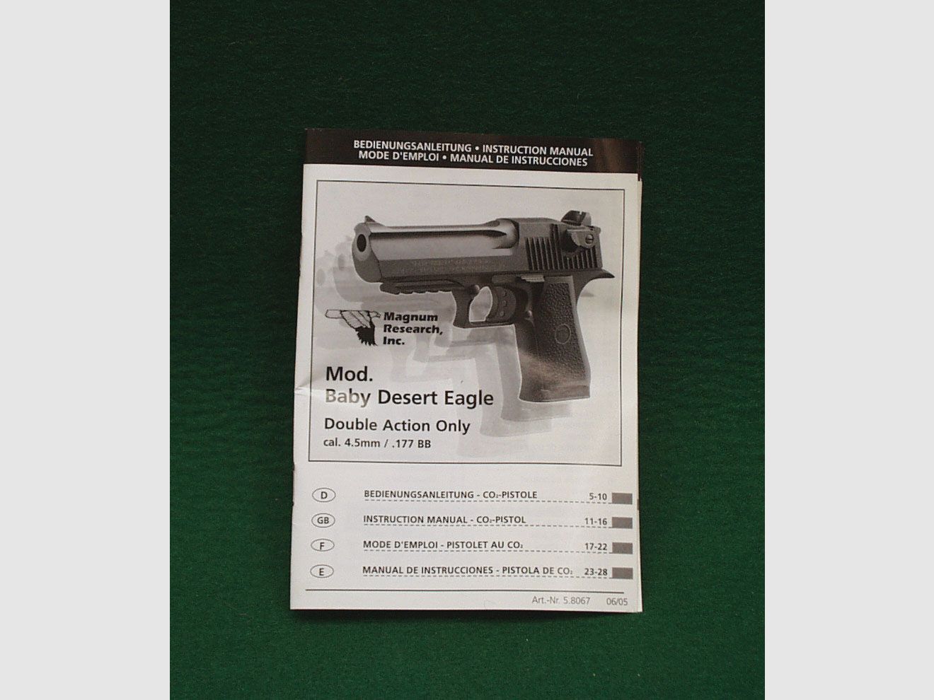 Umarex Desert Eagle "Baby" CO2 pistol