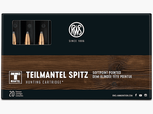 RWS 5,6x50 R Magnum TMS 63gr - 20 pièces