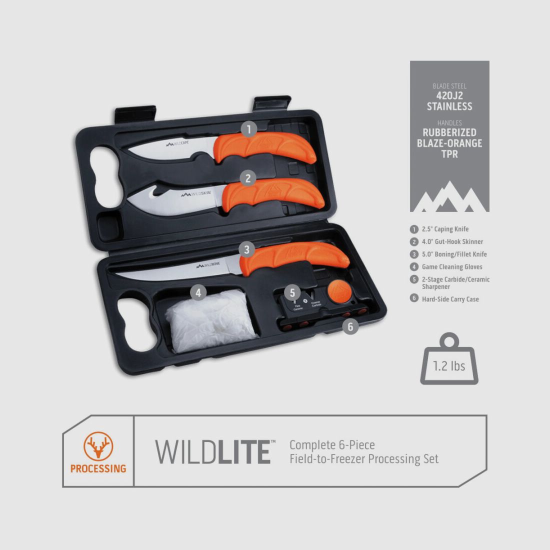Outdoor Edge Wild Lite 6-delig, afbeelding 2 van 2