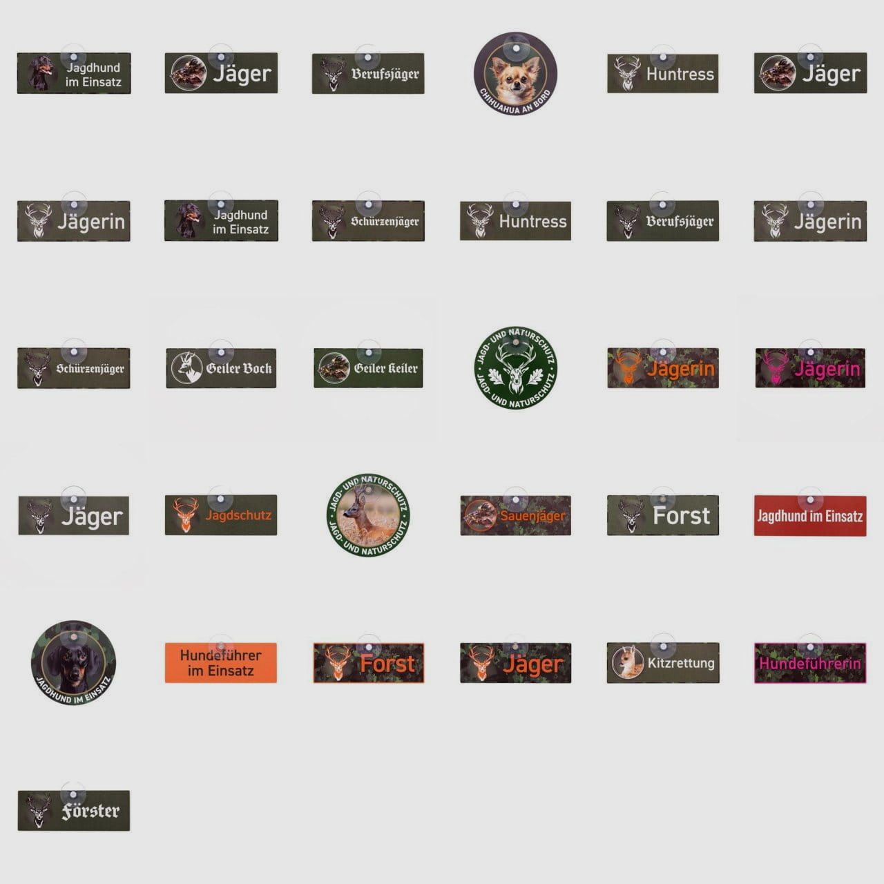 Wilde Hilde Original Autoschild mit Saugnapf