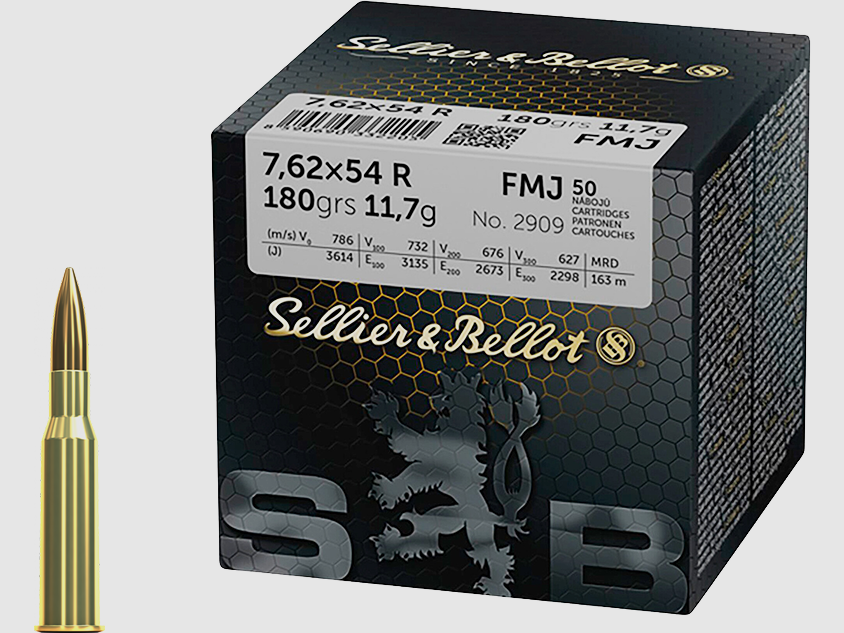 Sellier&Bellot – 7.62×54 R FMJ – 180GRS 50Stk