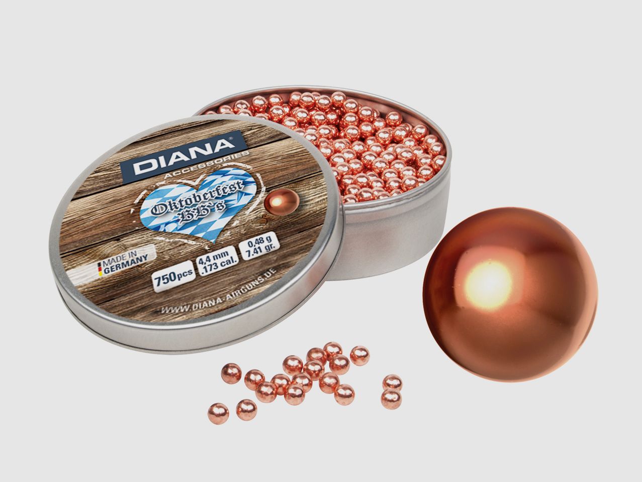 DIANA Oktoberfest Balines de plomo BBs recubiertos 4,4mm 750 piezas