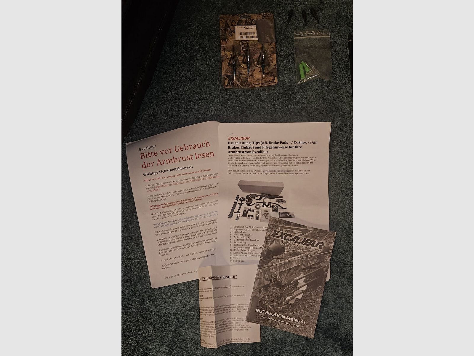Excalibur Matrix 330 Armbrust + viel Zubehör (Ersatzwurfarme, Tasche, ZF) – sehr guter Zustand