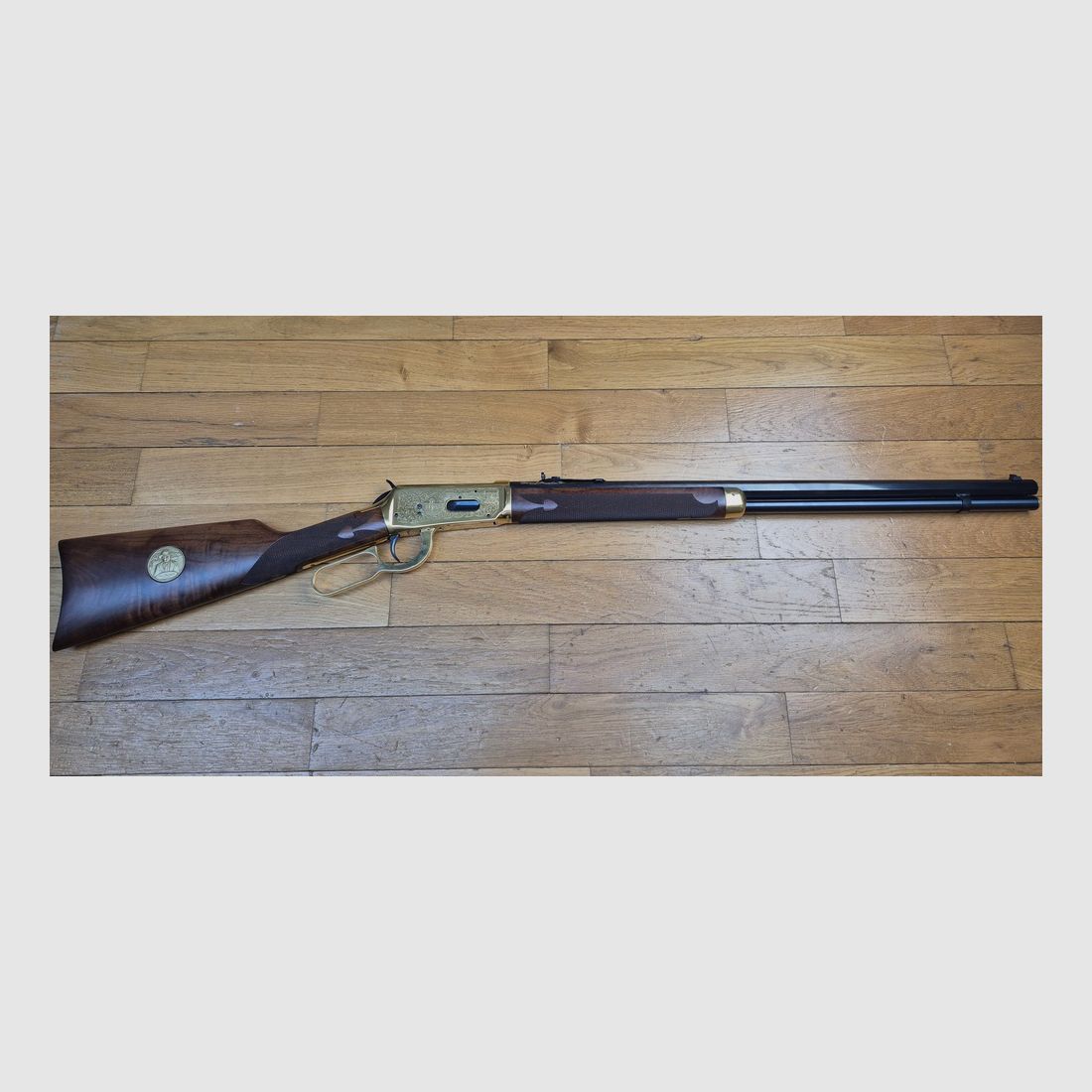 Winchester conmemorativo « Oliver F. Winchester » 1894 – 19.999 ex. – Cuadrados magníficos – 38-55Win – Nunca disparado – Estado TBE+++, imagen 2 de 35