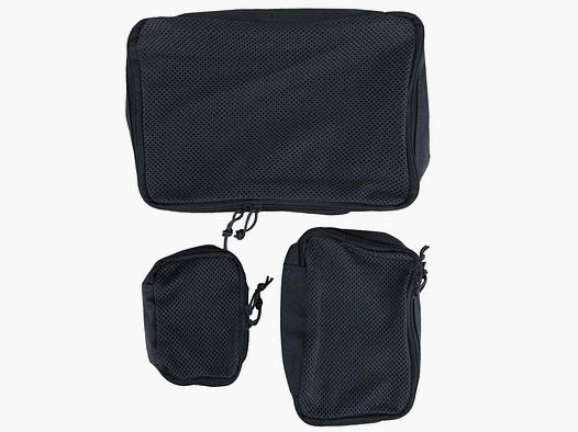 Mil-Tec Poche en Réseau Set de 3 - Noir