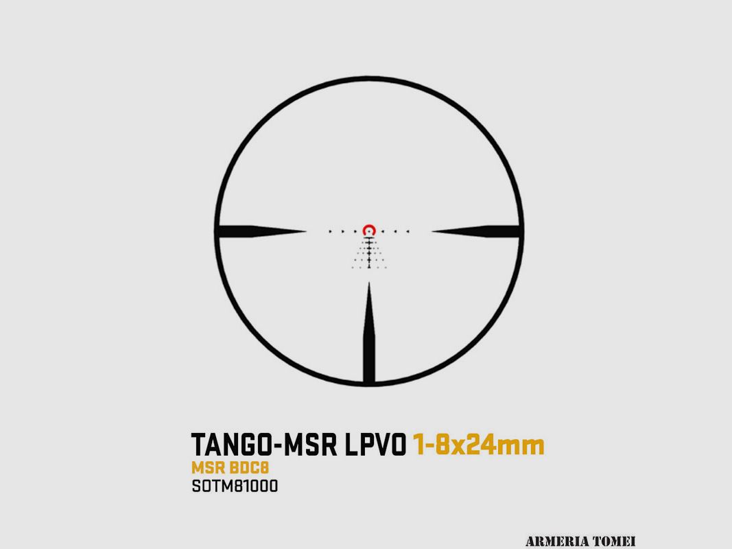 OPTIC – SIG SAUER – TANGO-MSR 1-8x24mm | SFP BDC8 RETICLE, image 5 of 5