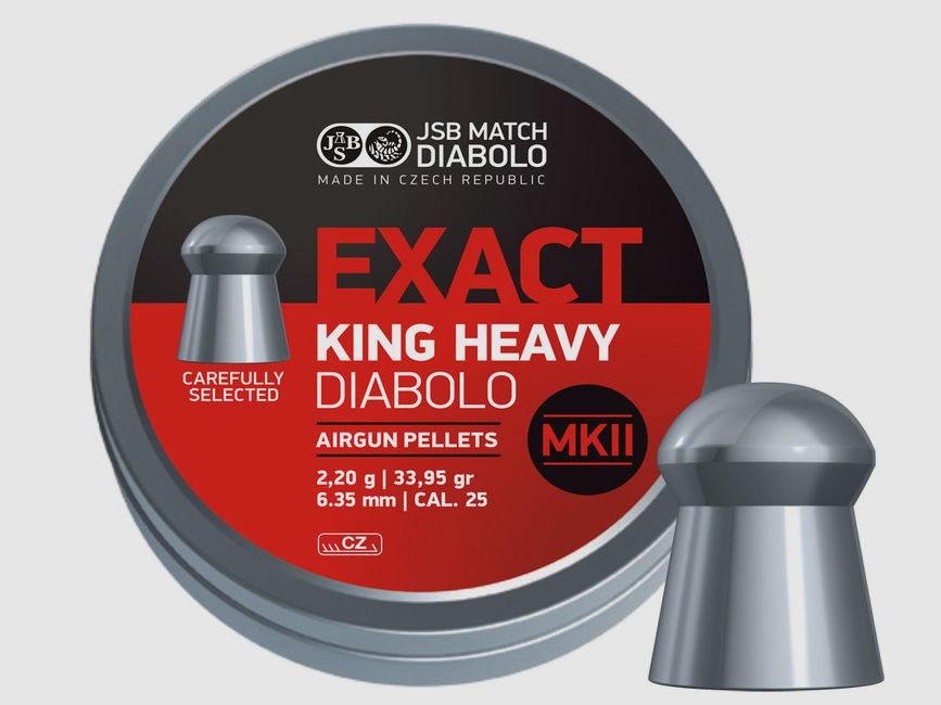 JSB Exact King Heavy MKII 6.35/.25 150 Stk.
