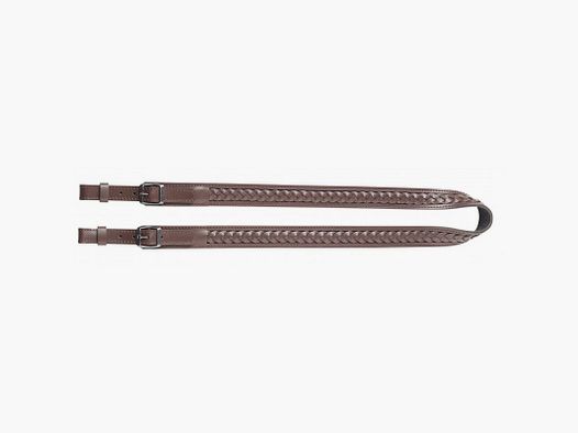 Leather strap with braided finish